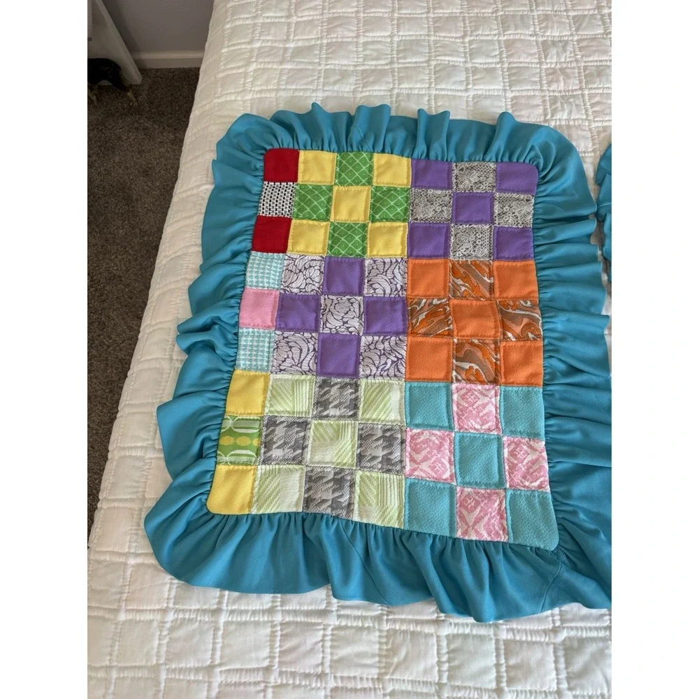 Vintage Quilt Polyester Patchwork 83 X 90